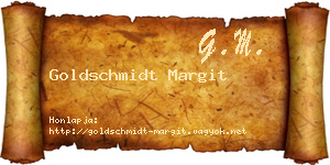 Goldschmidt Margit névjegykártya